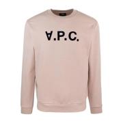 Oversize Sweater Pink Bomuld Logo