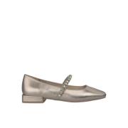 Rhinestone Ballet Flats med strop