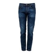 Slim Fit Jeans med Logo Knapper