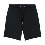 Bomuld Sort Fleece Shorts