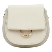 Italiensk Læder Lille Creme Beige Crossbody Taske ER00115064