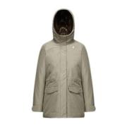 Beige Annette Mid-Length Parka