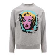 Grå Sweatshirt Crew-neck Langærmet