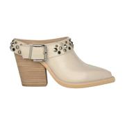 Studded Heeled Clogs