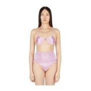 Skinnende Halterneck Bikini Top