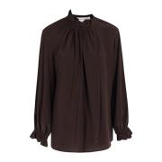 Ruffle Neck Bluse