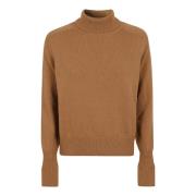 Tobacco Polo Neck Jumper