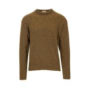 Børstet Crew Neck Sweater