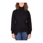 Ribstrikket turtleneck sweater