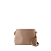 Rosa Syntetisk Læder Crossbody Taske