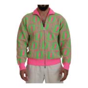 Kravet Zip Sweater Pink Green