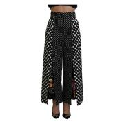 Polka Dot High-Waist Bukser