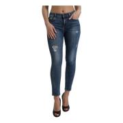 Mørkeblå Skinny Stretch Jeans