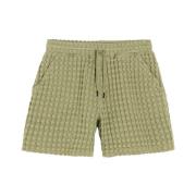 Grøn Vaffel Shorts