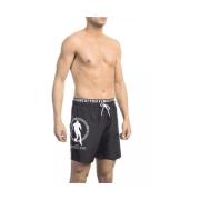 Lagdelt badeshorts med logo