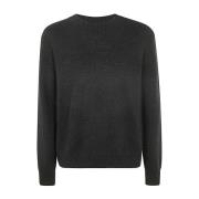 Sort Alpaca Blend Crew Neck Sweater