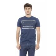 Blå Bomuld Trendy T-shirt