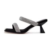 Jewel High Heeled Sandals - Sort