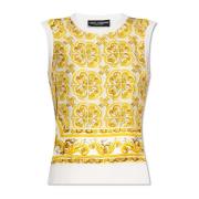 Top med 'Majolica'-print