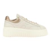 Striber Sneakers Elfenben Metallic Nappa