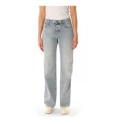 Flared Leg Jeans med lav talje