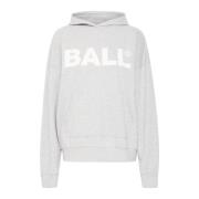 Logo Hoodie Sweatshirt Grey Melange