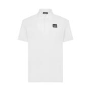 Hvid Bomuld Front Logo T-shirt
