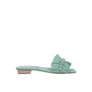 Ruffle Flat Sandal