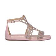 Glitter Stropper Flad Sandal