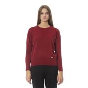 Rød uld cashmere sweater