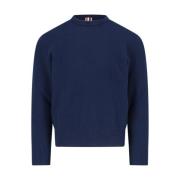 Trefarvet Crewneck Sweater