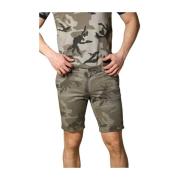 Camouflage Slim Fit Chino Bermuda