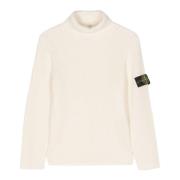 Fløde Ribbet Turtleneck Sweater