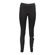 Højtaljede elastiske leggings med logoprint