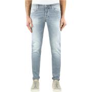 Slim Fit Grå Denim Jeans