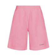 Herre Bomuld Pink Elastisk Talje Shorts