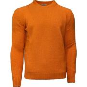 Kashmir Rund Hals Sweater Orange