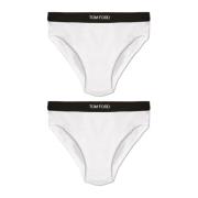 To-pakke af slip briefs med logo