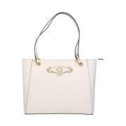 Hvid Shopping Taske Tote Izzy Peony