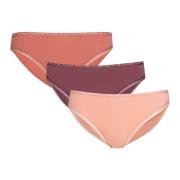 String Bikini Pakke Blomme/Pudder Pink/Mursten