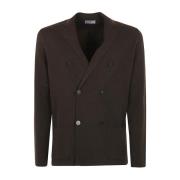 Brun Dobbelt Brystet Blazer