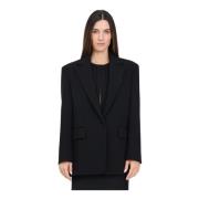 Sort Blazer Jakke Moderne Stil