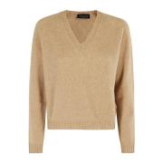 V-hals Sweater i Uldblanding