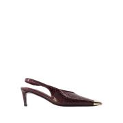 Burgundy Kalveskind Pumps