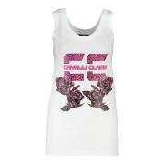 Elegant hvidt logo tanktop