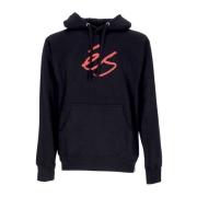 Script Fleece Hoodie Sort