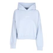 Letvægts Cropped Hoodie med Ribkanter