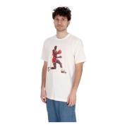 Pointillism Grafik T-shirt Hvid/sort