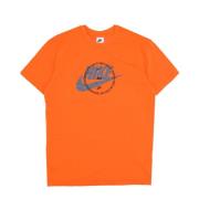 Safety Orange T-shirt med tryk foran