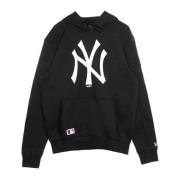 MLB Team Logo Hoodie Sort/Hvid